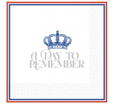 Union Jack Hot Stamp Napkin 16 Pack