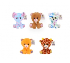 Multicolour Animal Plushies (6 in / 15 cm) 5 Assorted Desigs