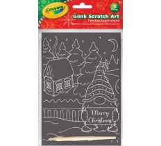 Crayola Scratch Art Kit Xmas Gonks A5
