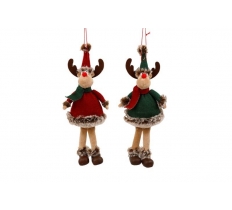 Christmas Reindeer Hanging Decoration 24cm