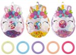 Hair Bands In Unicorn Doughnut Pouch