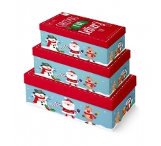 3PC XLONG OBLONG XMAS EVE 4 Pack FSC