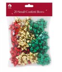 Bows XMAS 20 Small Confetti Trad