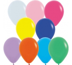 5" Fashion Colour Solid Assorted Latex Balloons