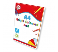 Kids Create Activity 30Sheet A4 Coloured Activity Paper Pad