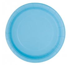 8 Inch Powder Blue Dinner Plates