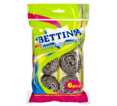Bettina 6 Pc Tough Spiral Scourers