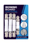 Set Of 4 Iron Board Clips