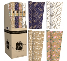 2M 69cm Fashion Kraft Roll Wrap