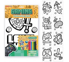 Gaming Colouring Set 29.5 x 22cm