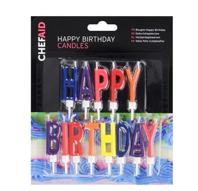 Chef Aid Happy Birthday Candles