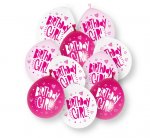 9" Birthday Girl Lattex Balloon 10Pc