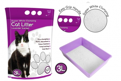 Cat Litter White Clumping Scented 3L