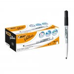 BIC Velleda Black Dry Wipe Whiteboard Pens x 24