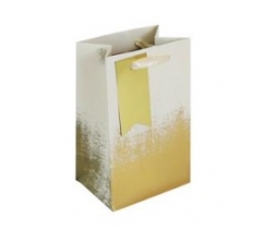 Cream Gold Distressed Perfume Bag