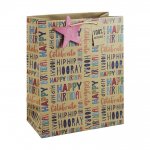 Hip Hip Hooray Kraft Large Bag