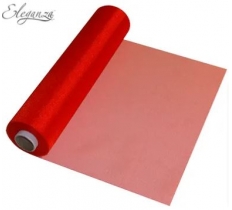 Eleganza Soft Sheer Organza 29cm X 25M Red