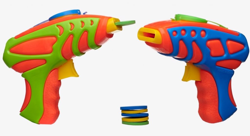 Foam Disc 11.5cm Gun 2 Assorted Star Mission - Click Image to Close