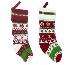 * OFFER * CHRISTMAS KNIT STOCKING 46X14CM