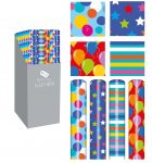 3 Metre Gift-Wrap Brights Designs