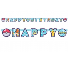 Pokemon Happy Birthday Letter Banners 2.18M X 12cm