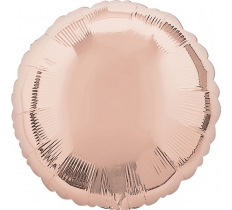 Foil 18" Round Rose Gold Balloon