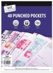 Tallon 40 Clear Plastic Punched Pockets