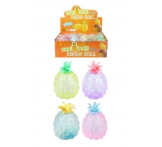 11CM PASTEL PINEAPPLE SQUEEZE SQUISHY TOY WITH BEAD