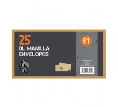 DL Manila Envelopes 25 Pack