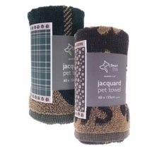 Jacquard Muddy Paws Design Dog Towel 60 x 125cm