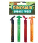 4 Pack 11cm Dinosaur Bubble Tubes