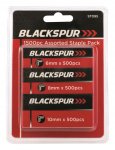 Blackspur Assorted Staple 1500 Pack