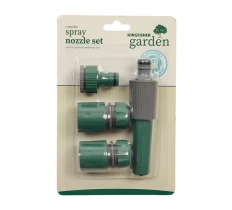 Garden Hose Spray Nozzle Starter Set