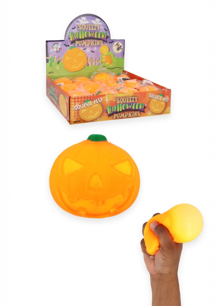 Pumpkin Squeeze Toy (7cm) - Click Image to Close