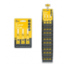 Super Glue 3G 3pk With Clip Strip