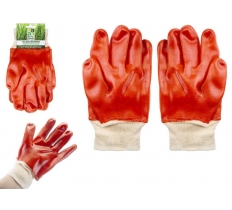 Red Dipped Work Gloves 1 Pair