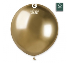 19" Shiny Gold #088 Latex Balloon 3 Pack