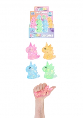 Sugar Maltose Sparkly Unicorn Squeeze Toy with Sugar Filling