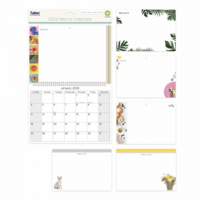 2026 Memo Calendar Photo with pen