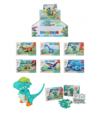 Dinosaur Block Kits 6-in-1 Assorted Designs