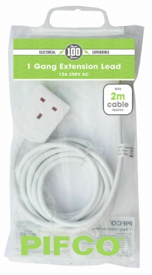 1 Gang ( 1 Way ) Extension Lead 5m