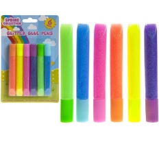 PACK OF 6 PASTEL GLITTER GLUE