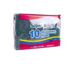 SUPERBRIGHT SCOURING PADS 10 PACK