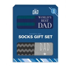 Father's Day Socks Gift Set 4 Pack