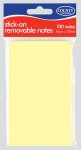 County Stick On Notes Yellow 76 X 127mm