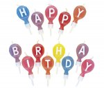 Round Letter Birthday Candles