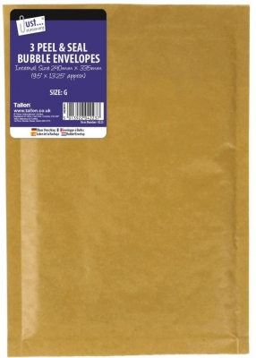 Tallon Bubble Envelopes 3 Pack 240X335