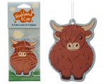 Autumn Leaves Highland Cow Air Freshener