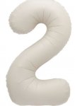 34" Nude Matt Foil Balloon Number 2