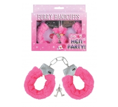 Furry Handcuffs With Keys ( Pink )